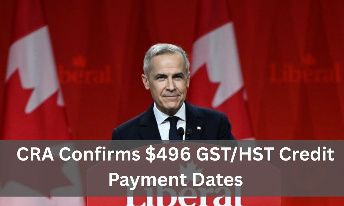 CRA Confirms $496 GST/HST Credit Payment Dates